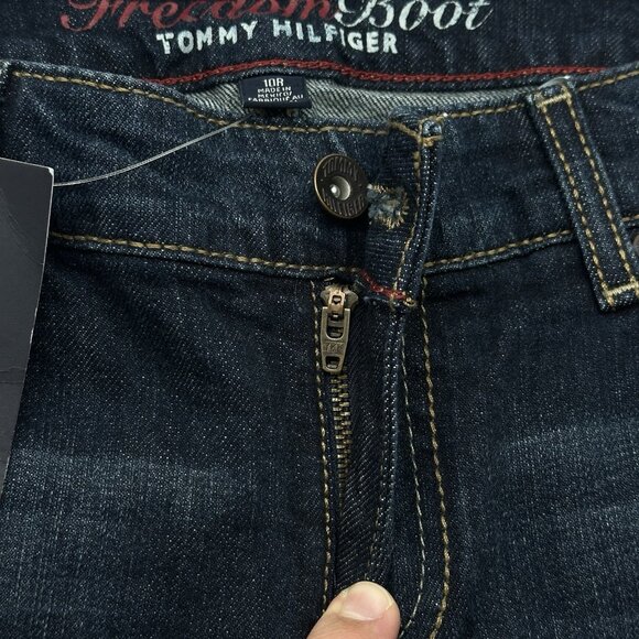 Tommy Hilfiger Freedom Boot Women's Size 10R Dark Wash Stretch Denim Jeans NWT - Picture 12 of 13